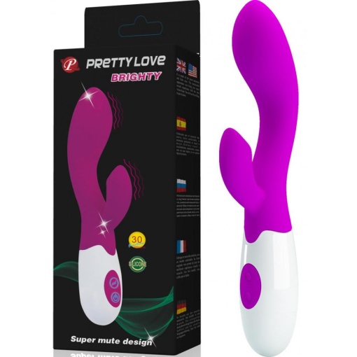 Dispozitiv stimulare intima tip rabbit Brighty 1 bucata Pretty Love