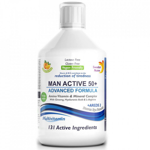 Multivitamine Lichide MAN ACTIVE 50+ 500 ml Swedish Nutra