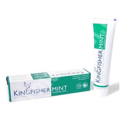 Pasta de dinti naturala cu menta fara fluor 100 ml Kingfisher