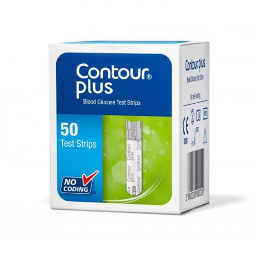 Teste glicemie Contour Plus 50 bucati Bayer