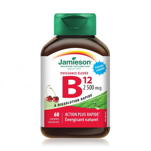 Vitamina B12 2500 mcg 60 tablete Jamieson