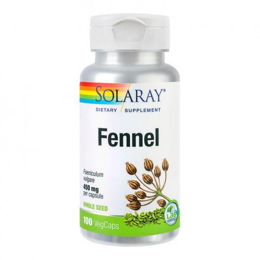 Fennel (Fenicul) 450mg Solaray 100 capsule Secom