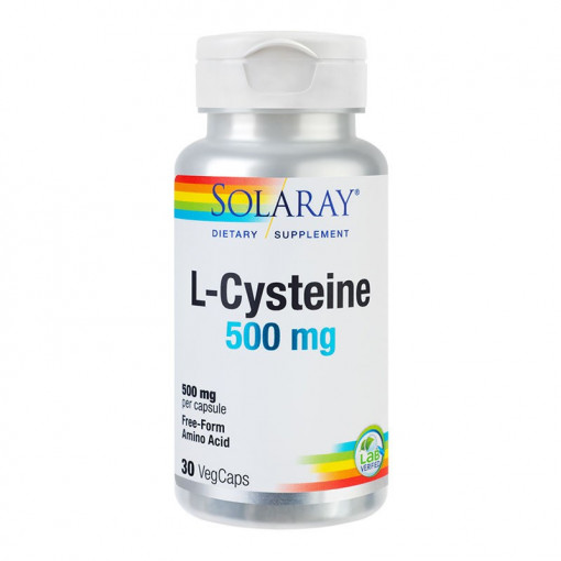 L-Cysteine 500mg Solaray 30 capsule Secom