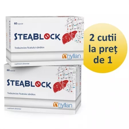 Pachet Steablock 60 capsule + 60 capsule Hyllan