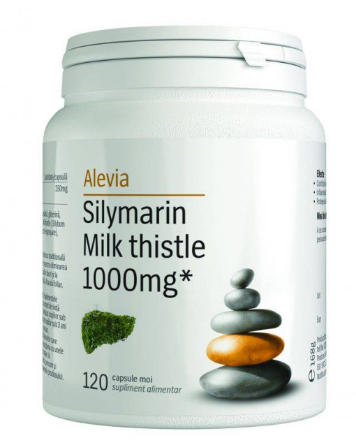 Silymarin Milk thistle 1000mg 120 comprimate Alevia
