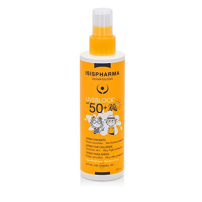Spray cu protectie solara pentru copii UVEBLOCK SPF 50+ KIDS 200 ml Isis Pharma