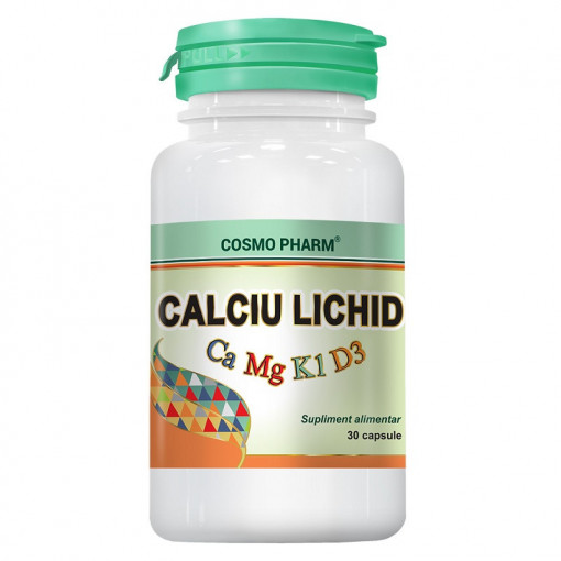 Calciu Lichid 30 capsule Cosmopharm