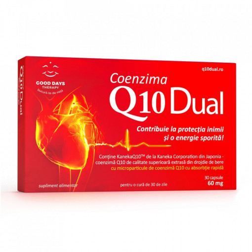 Coenzima Q10 Dual 60mg 30 capsule Good Days Therapy