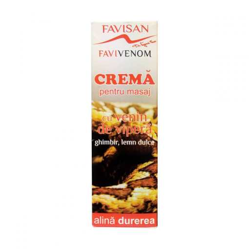 Crema pentru masaj cu venin de vipera Favivenom 50 ml Favisan
