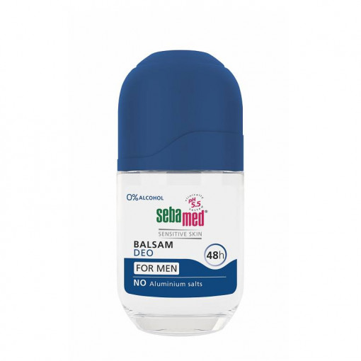 Deodorant balsam roll-on pentru barbati Sensitive 50 ml Sebamed