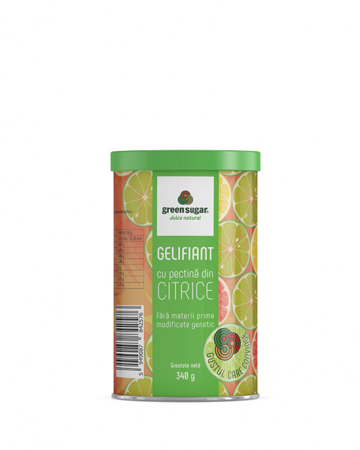 Gelifiat cu pectina din citrice Green Sugar 340g Remedia