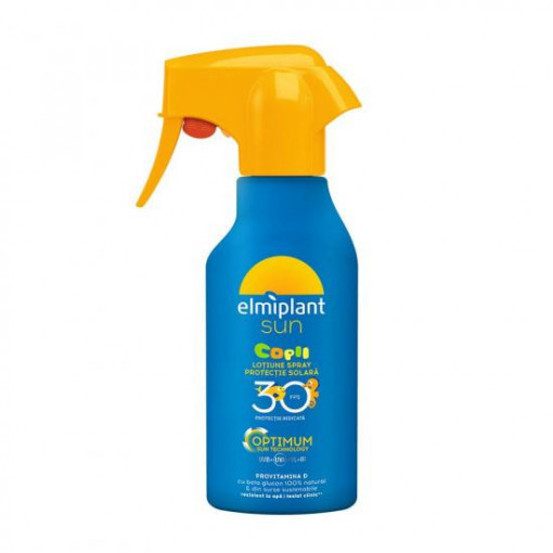 Lotiune spray pentru copii cu protectie solara ridicata SPF 30 op 200 ml Elmiplant