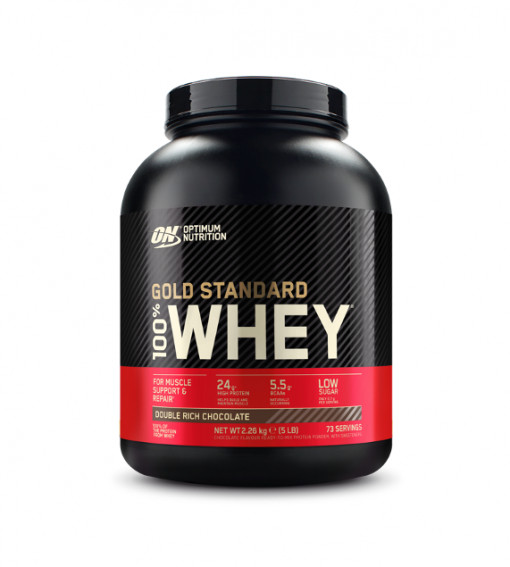 Optimum Nutrition ON 100% Whey Gold Standard protein (proteine zer) 2.27kg Double rich chocolate (ciocolata)