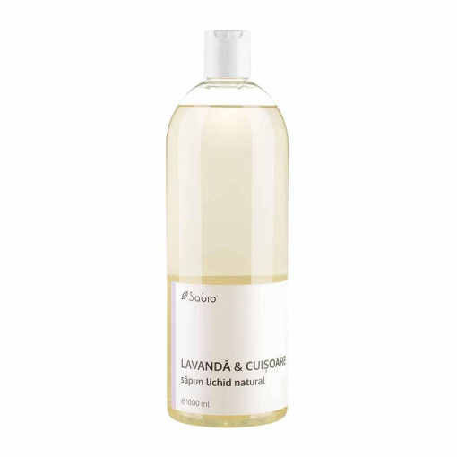 Sapun lichid natural cu lavanda si cuisoare 1 l Sabio