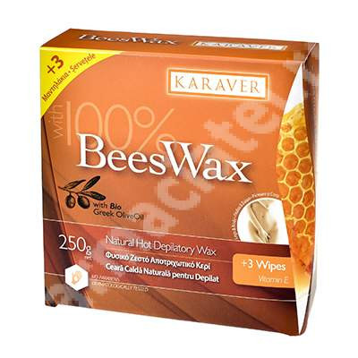 Ceara depilatoare calda Bees Wax 250 g Karaver