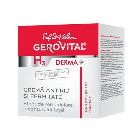 Crema antirid si fermitate H3 Derma+ 50 ml Gerovital