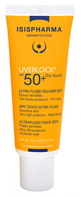 Fluid protector cu efect matifiant cu protectie solara SPF 50+ UVEBLOCK 40 ml Isis Pharma
