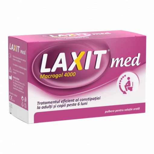 Laxativ sub forma de pulbere pentru solutie orala Laxit Med 20 plicuri Fiterman