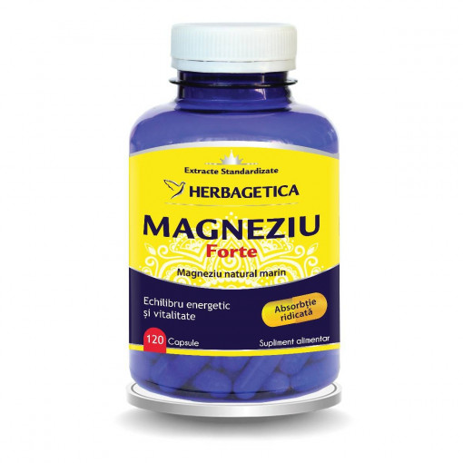 Magneziu Forte 120 capsule Herbagetica