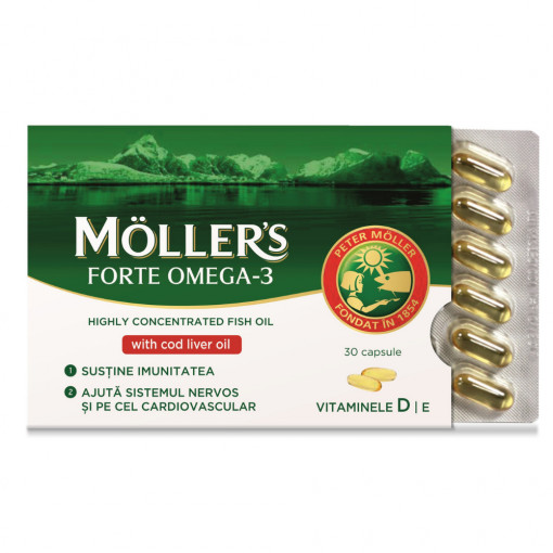 Omega 3 Forte 30 capsule Moller's