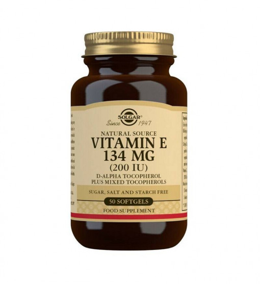 Vitamina E naturala 134 mg 50 capsule Solgar