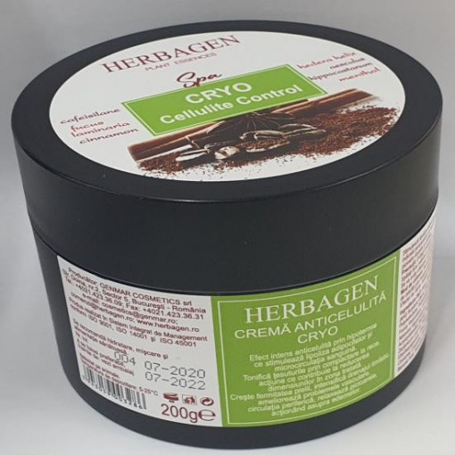 Crema anticelulita cu efect racire Cryo 200 g Herbagen