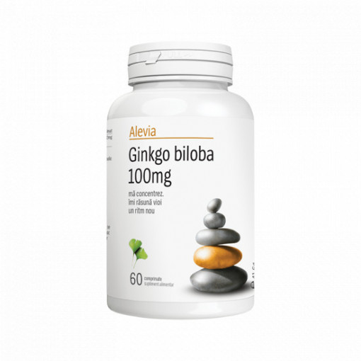 Ginkgo Biloba 100 mg 60 comprimate Alevia