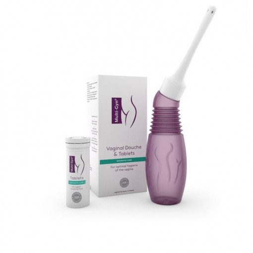 Irigator vaginal si tablete efervescente pentru igiena vaginala Multi-Gyn Bioclin