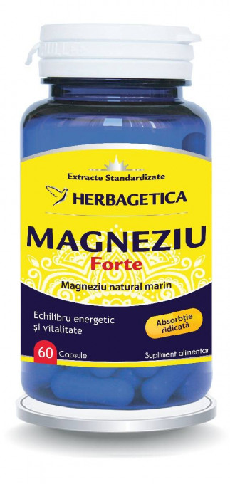 Magneziu Forte 60 capsule Herbagetica