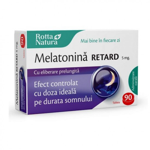 Melatonina Retard 5mg 90 tablete Rotta Natura