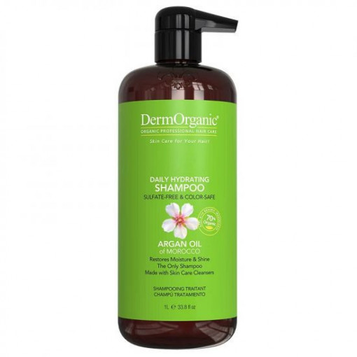 Sampon conditionator zilnic 70% organic cu ulei de argan 1000 ml DermOrganic