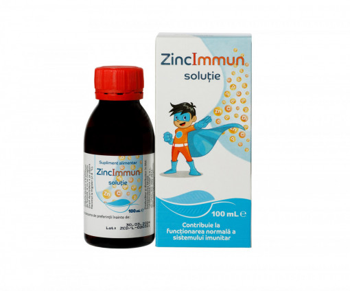 Solutie cu fructoza-glucoza ZincImmun 100 ml Vitapharm