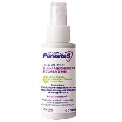 Spray tratament impotriva paduchilor Parasites Santaderm 100 ml Viva Pharma