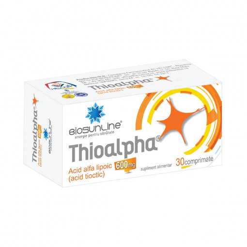 Thioalpha 600 mg 30 comprimate Helcor
