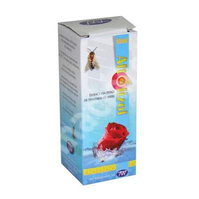 Aftolizol extract din petale de trandafir cu miere 50 ml Meduman