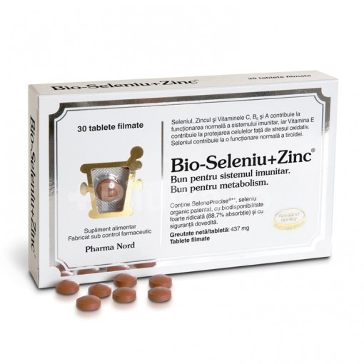 Bio-Seleniu + Zinc 30 tablete Pharma Nord