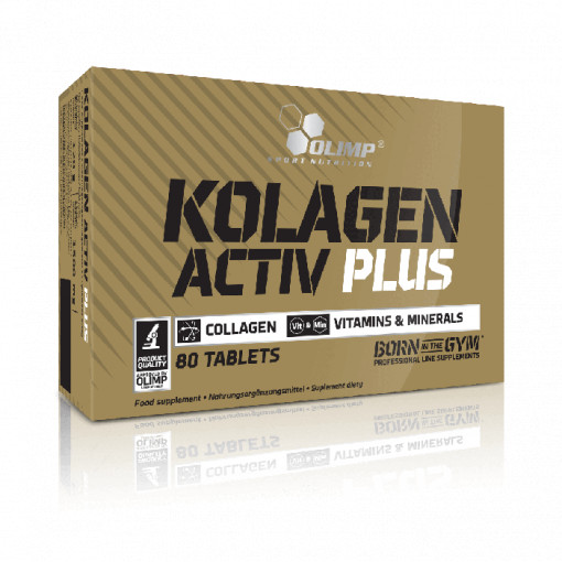 Colagen cu vitamine si minerale, Olimp Sport Nutrition, Kolagen Activ Plus Sport Edition, 80 tablete