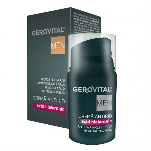Crema antirid cu acid hialuronic Men 30 ml Gerovital