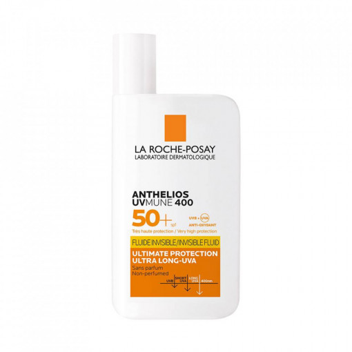 Fluid invizibil fara parfum pentru protectie solara Anthelios UVmune SPF 50+ 50 ml La Roche-Posay