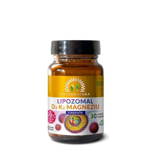 Lipozomal Vitamina D3 + K2 Magneziu 30 capsule Hypernatura