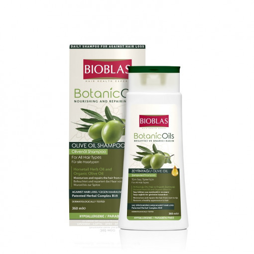Sampon pentru par Botanics Oils Olive 360 ml Bioblas