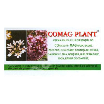 Supozitoare crema solida cu uleiuri esentiale Comag Plant 10 bucati Elzin Plant