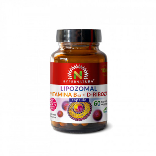 Vitamina B12 lipozomala + D-Riboza 60 capsule vegetale Hypernatura