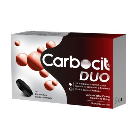 Carbocit DUO 20 comprimate dublu stratificate Biofarm