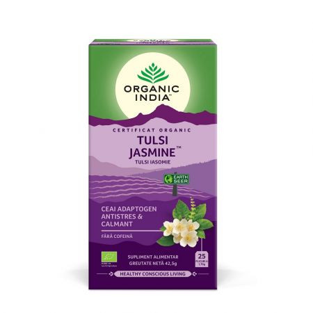 Ceai Adaptogen Tulsi Iasomie 25 plicuri Organic India