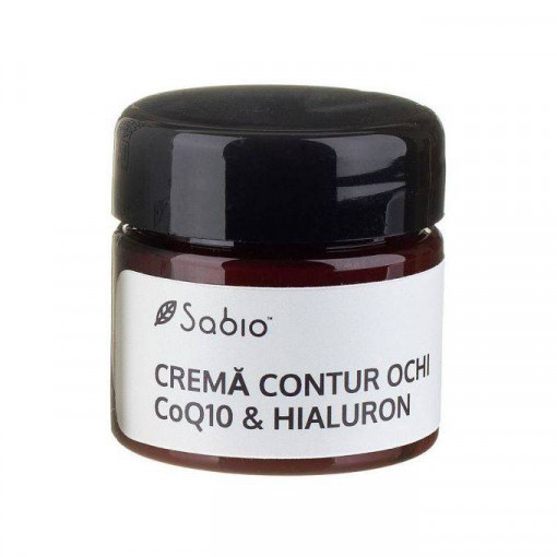 Crema contur ochi cu Acid Hialuronic si Coenzima Q10 15 ml Sabio