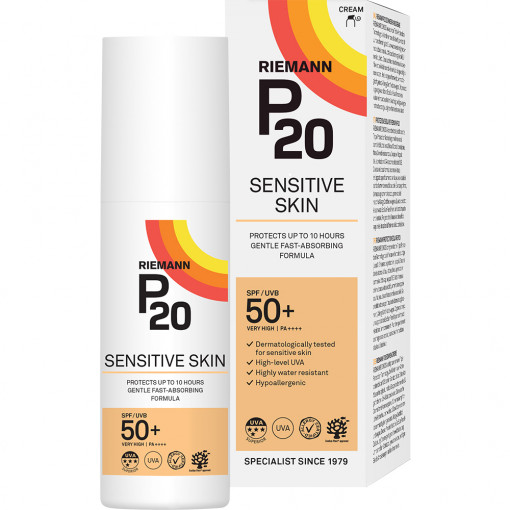 Crema de fata si corp cu factor de protectie SPF50+ Sensitive P20 100 ml Riemann