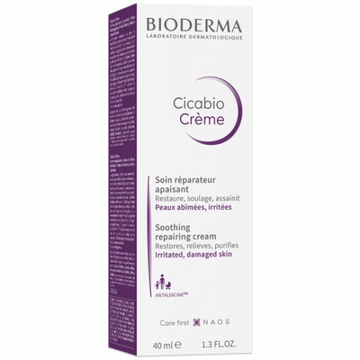 Crema hidratanta pentru iritatii si leziuni Cicabio Creme 40 ml Bioderma