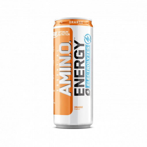 Optimum Nutrition Amino Energy drink Orange 250ml, fara zahar, 0 calorii, pre workout, (24buc/bax)