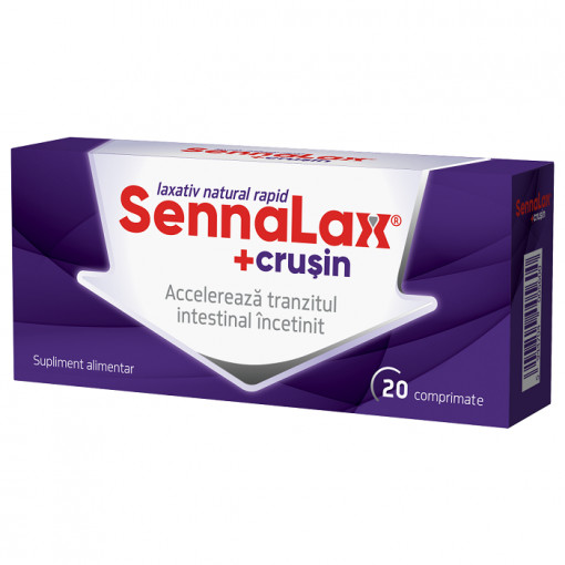 Sennalax plus Crusin 20 comprimate Biofarm